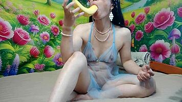 big banana in tiny asshole