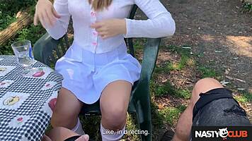 Perky blonde film student goes on blind date