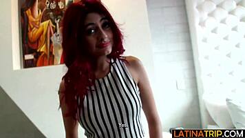 Latina teen 18+ takes a big dick anal on her very first porn audition
