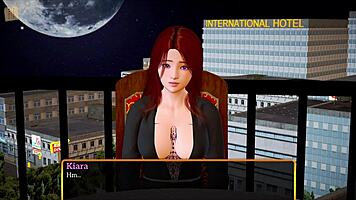 redhead milf plays erotic game