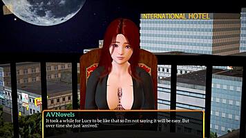 redhead milf plays erotic game
