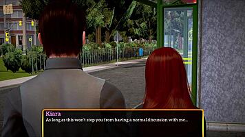 redhead milf plays erotic game