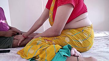 Indian woman caught during intimate act with face sitting hindi audio