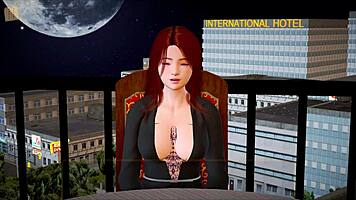 redhead milf plays erotic game
