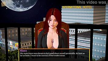 redhead milf plays erotic game