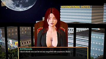 redhead milf plays erotic game