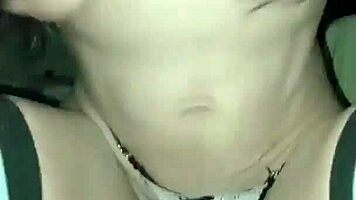 a brunette with big tits rides and is fucked by a naughty friend