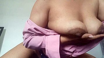 latina woman touches herself and gets very wet