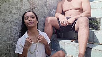 Transei Na Escada Com Minha Amiga Sapatão 100 Anal