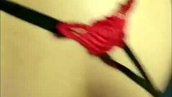 man in dress spills cum on saggy tits