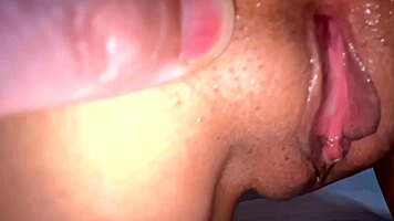 Amateur pink pussy after first time