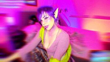 Tricky nymph cam tease session