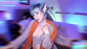 Tricky nymph cam tease session