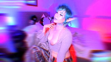 Tricky nymph cam tease session