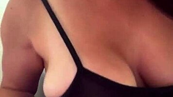 Milf with big tits pleasures her pussy
