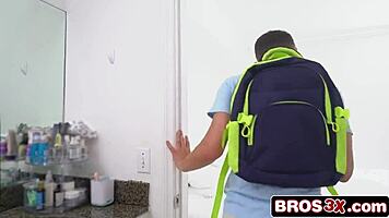 Busty blonde milf teaches nervous virgin