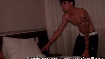 Young man seeks comfort in quiet room