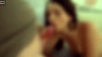 petite latina student swallows for top grades