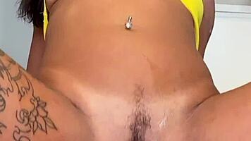 Intriguing Latina Nico Grey Swaps Buttplug Jewel For Thick Cock