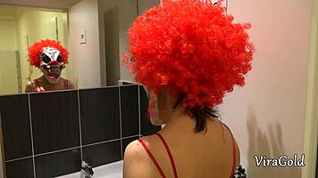 Clown prank with fun