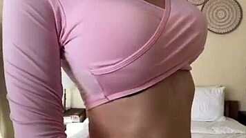 mature woman shows her nipples