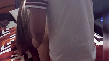 Latina Schoolgirl Rides Cock In Uniform