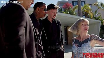 hailey hope rides three big cocks hard