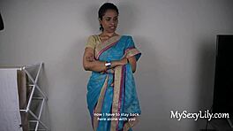 Mi sento selvaggio con la segretaria indiana troia in roleplay tamil POV