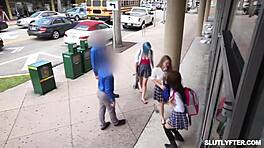 चोरी करने वाली क्रिस्टल चेस ऑफिसर कैल्विन हार्डी को उत्तेजित करती है। वह 18+ शो के लिए कपड़े उतारती है फिर उसे चूसती है।