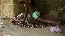 Mannen, vi jobbade hårt och knullade utomhus med vilt kumskott!