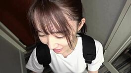 귀여운 매력의 홈메이드 일본 청년녀 비디오