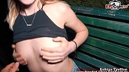 害羞乌克兰18岁辣妹德国街头被搭上约会狂干