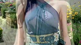 คอมไพล์ 3D แบบเอเชีย AI จริงๆ ของสาวสวยที่สร้างขึ้นในฉากเปลือยสาธารณะ