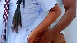 टीन कपल हॉट सेक्स इन स्टेमी एक्शन