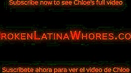 Zayıf chloe sertçe çift sikleniyor