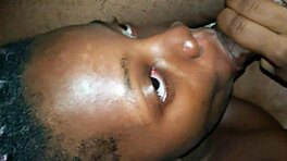 Yo, Watch This Ebony Slut Deepthroat My Huge Cock on Stepsister's Bed - Jhodez1