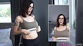 Frustreret stedmilf Shay Sights forfører stedsøn for massiv pik - MyPervyFamily