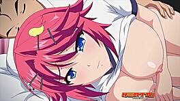 Rouquine ado 18+ ressent un anal intense dans un hentai de collège