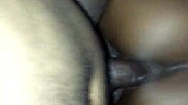 College Ebony Dalasia Spuit Terwijl Ze Hard Rijdt in Wilde Actie