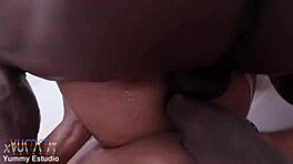 Young Brazilian Slut Larinha Small Takes DP Anal!