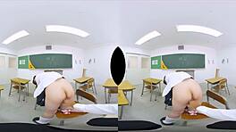 교실 고백 아시안 베이비가 딕 타기