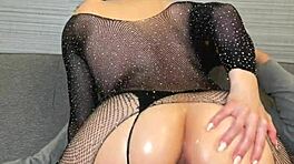 젠장 흥분 블론드 18+ 틴 오일드 란제리 거대 블랙 콕 인터레이셜 스릴 타!