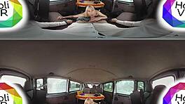 Audisi liar Daisy Lee di BumsBus dalam 360VR, bahagian 1, panas!