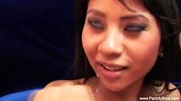 Star porno excitată foretă în acțiune retro de trio