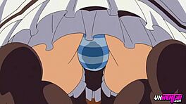 Tini szobalány megbüntetve creampie-vel