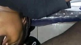 बिग बूटी एबोनी मिडजेट माय हाउज में स्नीक्स इन फॉर मॉन्स्टर कॉक फकिन