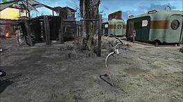 Prostituată din Vegas în acțiune sălbatică anime Fallout 4. Fanii hentai vor adora asta.