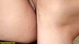 Kurvige Teen 18+ nervös beim ersten Blindfold-Cuckold-Fick. Kann nicht glauben, wie hart es wurde!