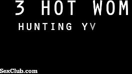 Horni gospodinje gangbangajo srečnega naključnega fanta