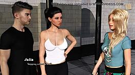 इंटरवाइंड 64 निक्की लीव्स अगेन इन 3डी ऐनिमे सीन